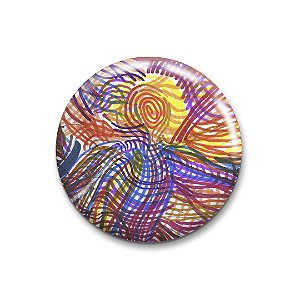 Folha em Branco - Botton oficial Téo E O Mini Mundo - 4,5 cm