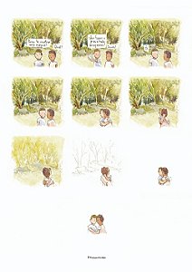 Mágica Beijo na Praça - Pôster oficial Téo & O Mini Mundo - Tamanho A3 (29,7 x 42 cm) - Sem moldura