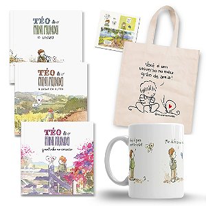 Coleção Téo & O Mini Mundo COMPLETA + Caneca + Ecobag + Ímã Já Falei