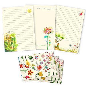 Kit Papel de Cartas Téo e Eulália com Envelope Edição 2026