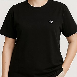 Camiseta Bordada Oficial Téo & O Mini Mundo - Preta