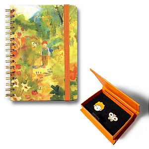 Planner + Pins Oficiais Téo & O Mini Mundo