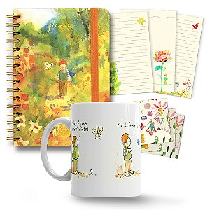 Planner + Caneca Quentinho no Coração + Kit Papel de Cartas
