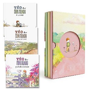 Box com 3 Cadernos + Coleção Téo & O Mini Mundo COMPLETA
