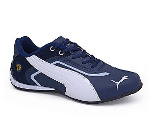 Tênis Puma Ferrari New Masculino Preto e Branco - Rover Shoes