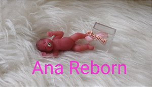 Mini Bebê Reborn Silicone Sólido Completo *Camila COM AVARIA*