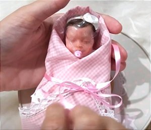 Mini Bebê Reborn Silicone Sólido Completo *Lelê* VERSAO MENINO OU MENINA