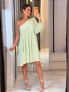 VESTIDO ASSIMÉTRICO NULA MANGA