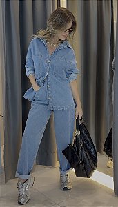 CAMISA JEANS OVERSIZED