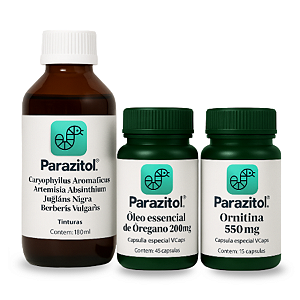 Kit Parazitol - Protocolo Desparasitação 100% Natural