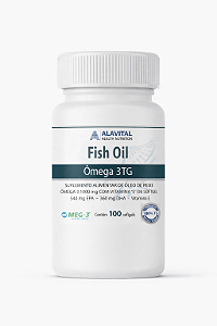 FISH OIL OMEGA 3 1000mg TG MEG-3® - 100 CAPS - ALAVITAL