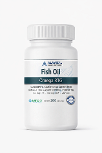 FISH OIL OMEGA 3 1000mg TG MEG-3® - 200 CAPS ALAVITAL