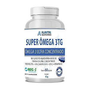 SUPER OMEGA 3 TG  MEG3 -60 CAPS -  ALAVITAL