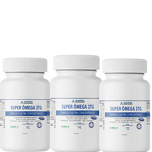 COMBO 15% OFF - 3 UNIDADES SUPER OMEGA 3 TG - MEG-3® 100 CAPS ALAVITAL