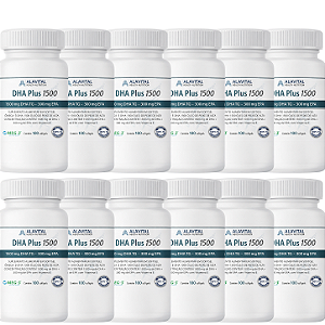 COMBO 20% OFF - 12 UNIDADES DHA PLUS 1.500mg TG 100 CAPS - ALAVITAL