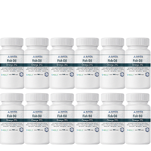COMBO 20% OFF - 12 UNIDADES FISH OIL OMEGA 3 1000mg TG MEG-3® - 200 CAPS ALAVITAL