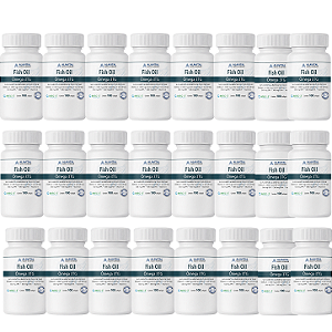 COMBO 40% OFF - 24 UNIDADES FISH OIL OMEGA 3 1000mg TG MEG-3® - 100 CAPS - ALAVITAL