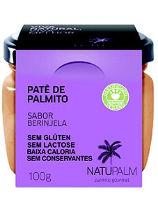 Pate de Palmito Natupalm Sabor Beringela 100g