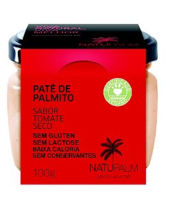 Pate de Palmito Natupalm Sabor Tomate Seco 100g