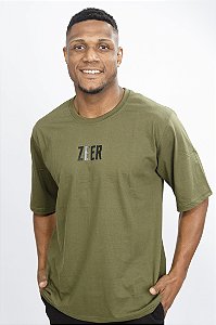 Camiseta Oversized Zeer Verde Militar