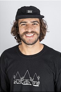 Boné Five Panel Zeer Preto