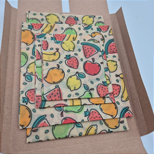 PANO DE CERA DE ABELHA | FRUTAS  | ESCOLHA SEU KIT OU AVULSO
