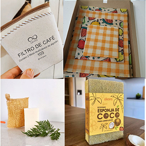 KIT COZINHA SUSTENTÁVEL E ZERO PLÁSTICO