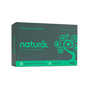 SABONETE EM BARRA NATURAL COM EXTRATO DE CAMOMILA 80G