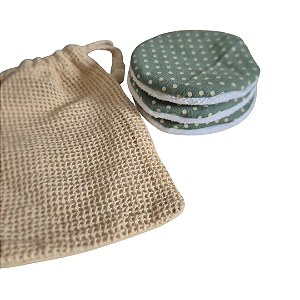 KIT COM 3 ECOPADS ATOALHADOS NO SAQUINHO DE ALGODÃO