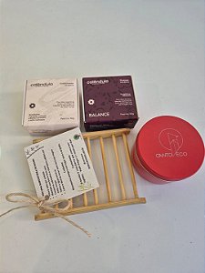 KIT SHAMPOOS SÓLIDOS + ACESSÓRIOS