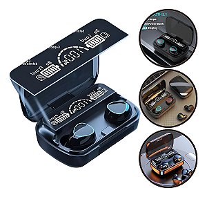 Fone De Ouvido Sem Fio Bluetooth M10 Touch Display LED