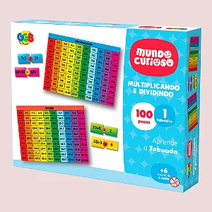 Jogo De Matemática Multiplicando E Dividindo 100pçs