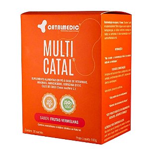Multicatal Frutas Vermelhas 30 Sachês Catalmedic