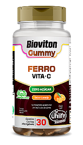 Ferro  + Vit C Bioviton - Sabor Laranja - 30 Gomas Mastigáveis