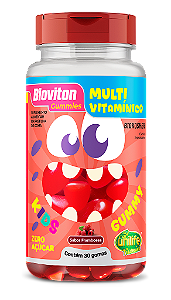 Multivitamínico Bioviton - Sabor Franboesa - KIDS - 30 Gomas Mastigáveis