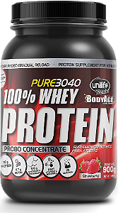 Whey Protein PRO 80 - Proteína concentrada - Sabor morango