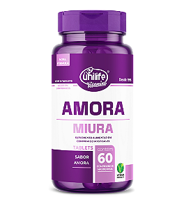 Amora mastigável + Vitaminas E, D e B12- 60 Comprimídos **LANÇAMENTO