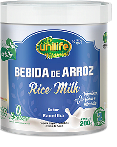 Bebida de arroz - Sem lactose - Sabor Baunilha 200 Gr
