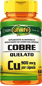 Cobre quelato "CU" - 60 cápsu