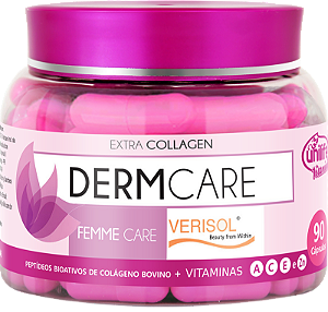 Colágeno Dermcare - Verisol bovino 90 cáps - FEMME CARE