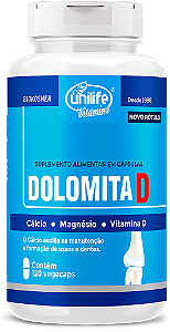 Dolomita D - Cálcio, magnésio e vitamina D - 120 cáps