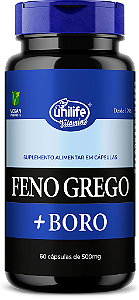 Feno grego + Boro- 60 cáps 500 mg