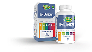Imunize - Vitaminas A, C, D, E, B12 + Selênio e zinco - 60 cáps