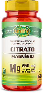 Magnésio citrato - 60 cáps **LANÇAMENTO