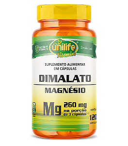Magnésio dimalato - 120 cáps