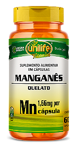 Manganês quelato "Mn" (Bisglicinato) - 60 cáps