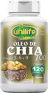Óleo de semente de chia - 120 cáps