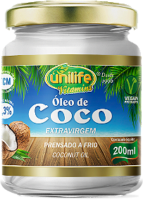 Óleo de coco - Extra virgem 200 ml