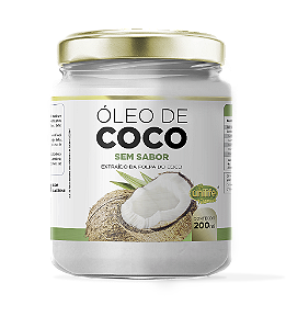 Óleo de coco - Sem sabor 200 ml
