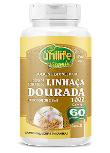 Óleo de linhaça dourada - 60 cáps 1000 mg